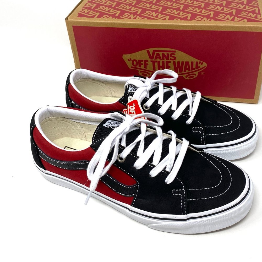 Vans Sk8 Low Leather Black Chili Pepper Sneakers Low Top SB Men's VN0A4UUK2S1 - Picture 7 of 11